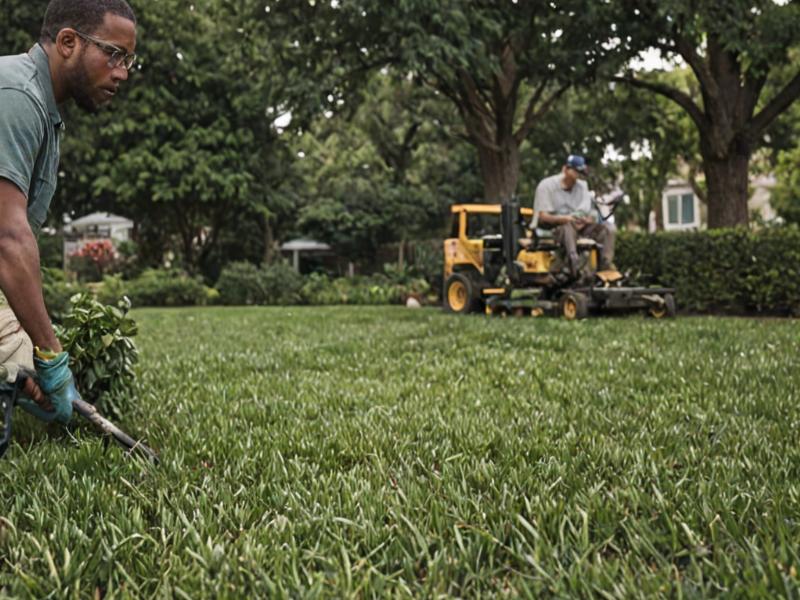 Dires Lawn Service team working